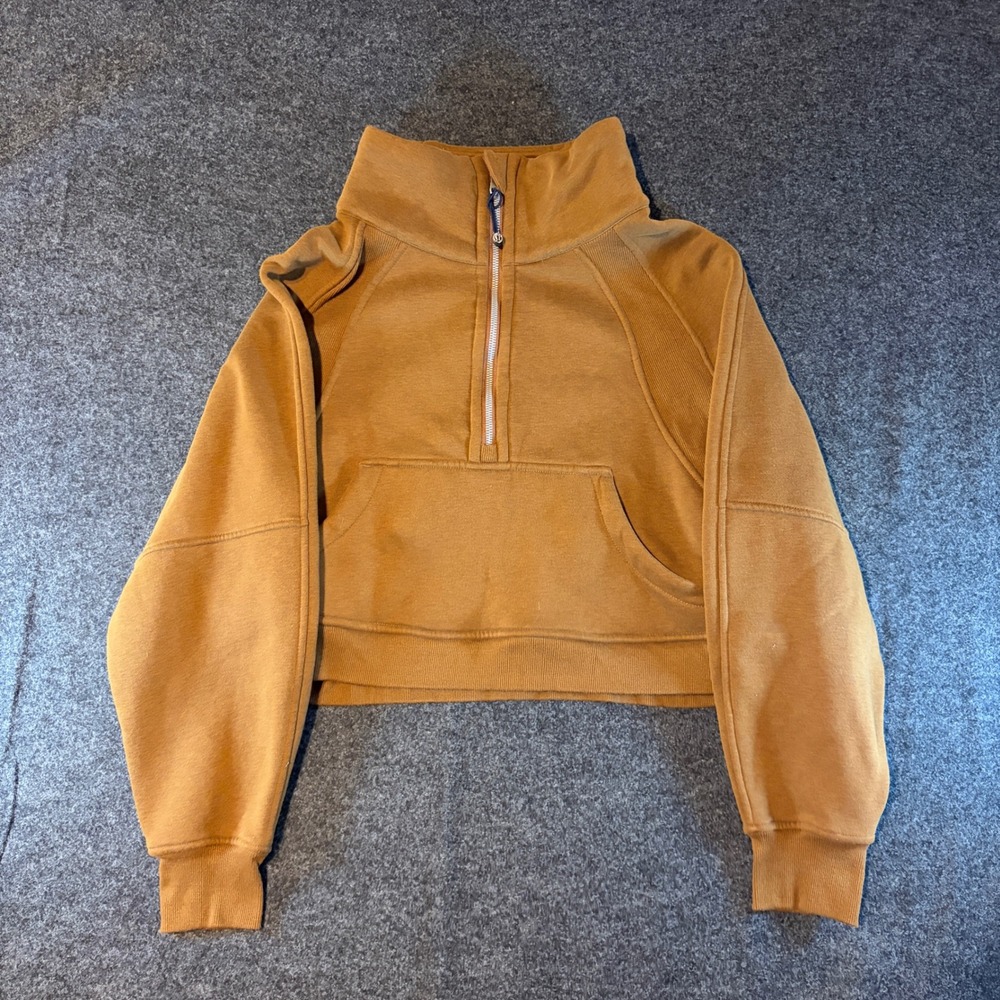 Lululemon Scuba Oversized Half Zip Hoodie Copper Brown M/L Pullover Sweatshirt